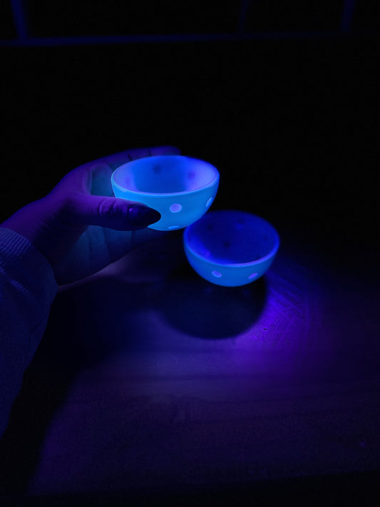 PickleShot The Blue GLOW Glass - Set of 2