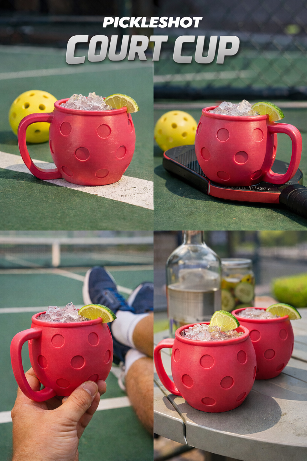 PickleShot Court Cups - Set of 2